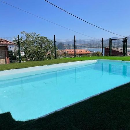 Casita Independiente Y Tres Apartamentos Con Piscina Ladeira Playa Baiona Buitenkant foto