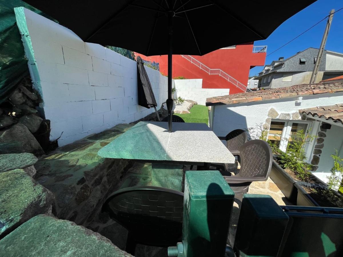 Casita Independiente Y Tres Apartamentos Con Piscina Ladeira Playa Baiona Buitenkant foto