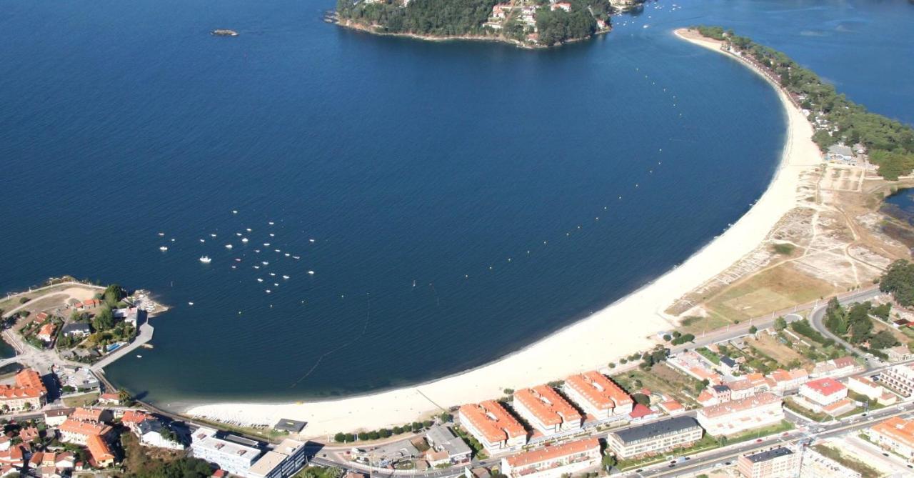 Casita Independiente Y Tres Apartamentos Con Piscina Ladeira Playa Baiona Buitenkant foto