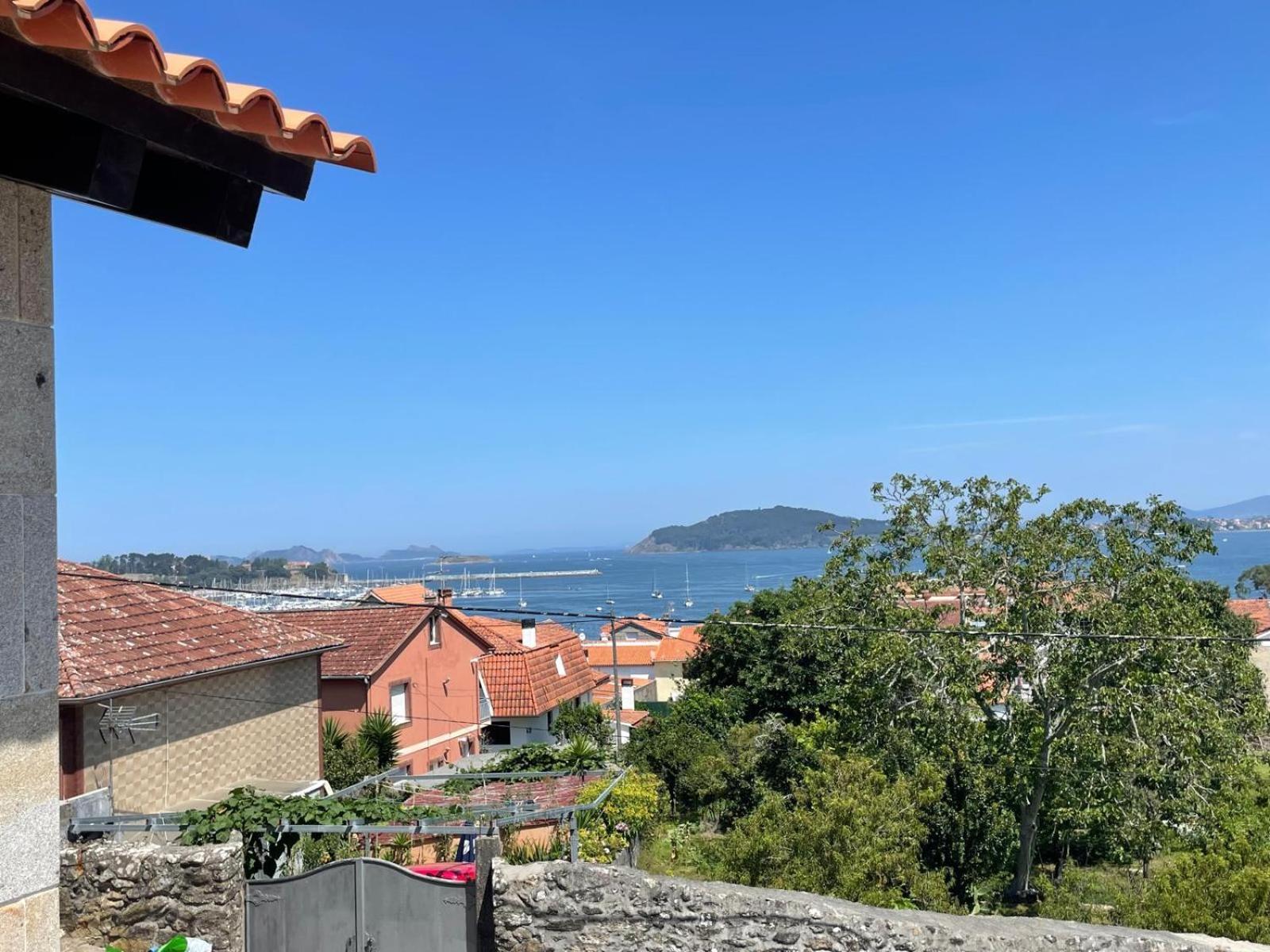 Casita Independiente Y Tres Apartamentos Con Piscina Ladeira Playa Baiona Buitenkant foto