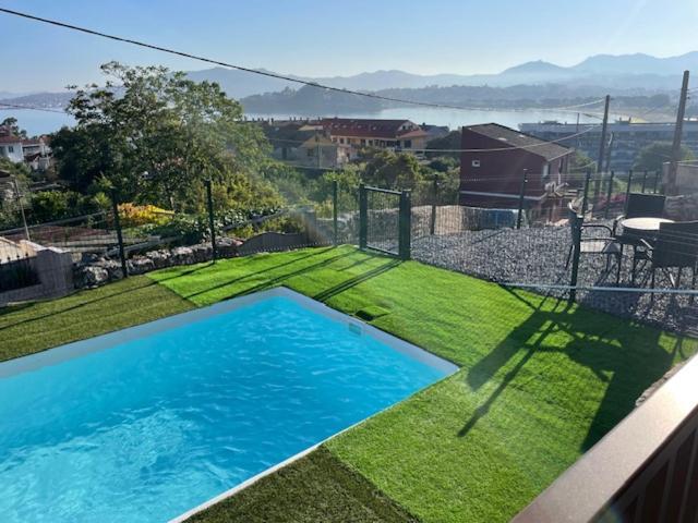 Casita Independiente Y Tres Apartamentos Con Piscina Ladeira Playa Baiona Buitenkant foto