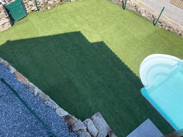 Casita Independiente Y Tres Apartamentos Con Piscina Ladeira Playa Baiona Buitenkant foto